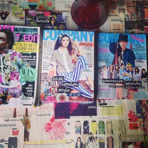 Magazine cover with Zoella on the front