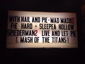A picture of a sign at Pieminister