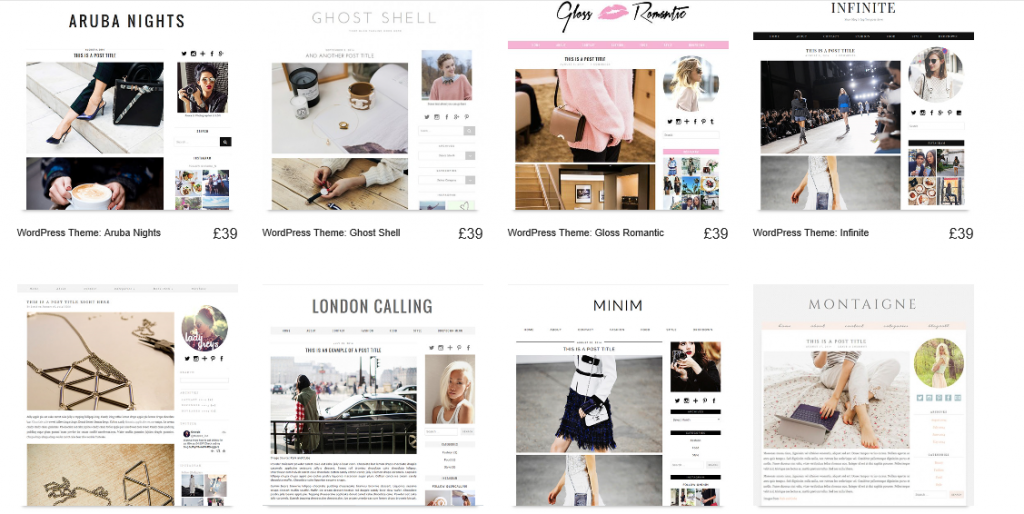 Blog designs by Pipdig