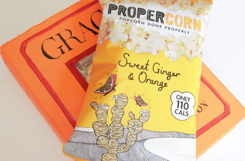 A picture of Propercorn Sweet ginger & Orange