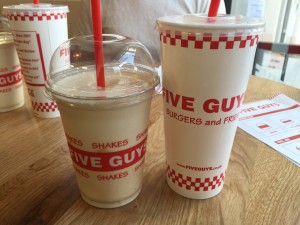 Picture of Five Guys drinks