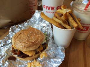 Five Guys burger