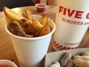 A picture of Five Guys fries