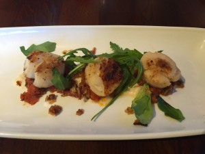 A picture of scallops