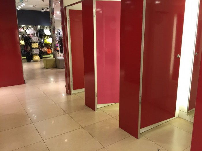 A picture of River Island fitting rooms