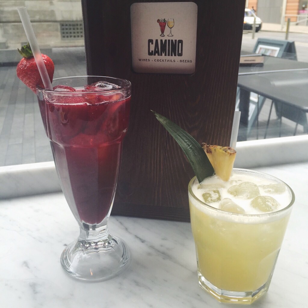 A picture of cocktails at Camino London