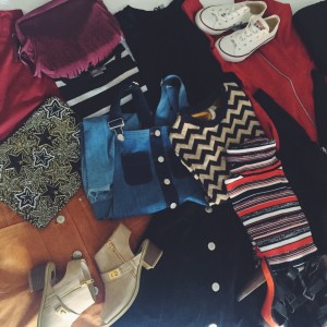 Clothes packing for a city break to Paris