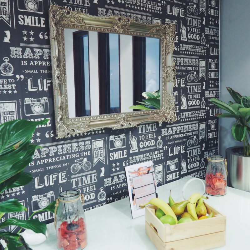 A picture of a mirror and fruit at Mercure Holland House Hotel and Spa