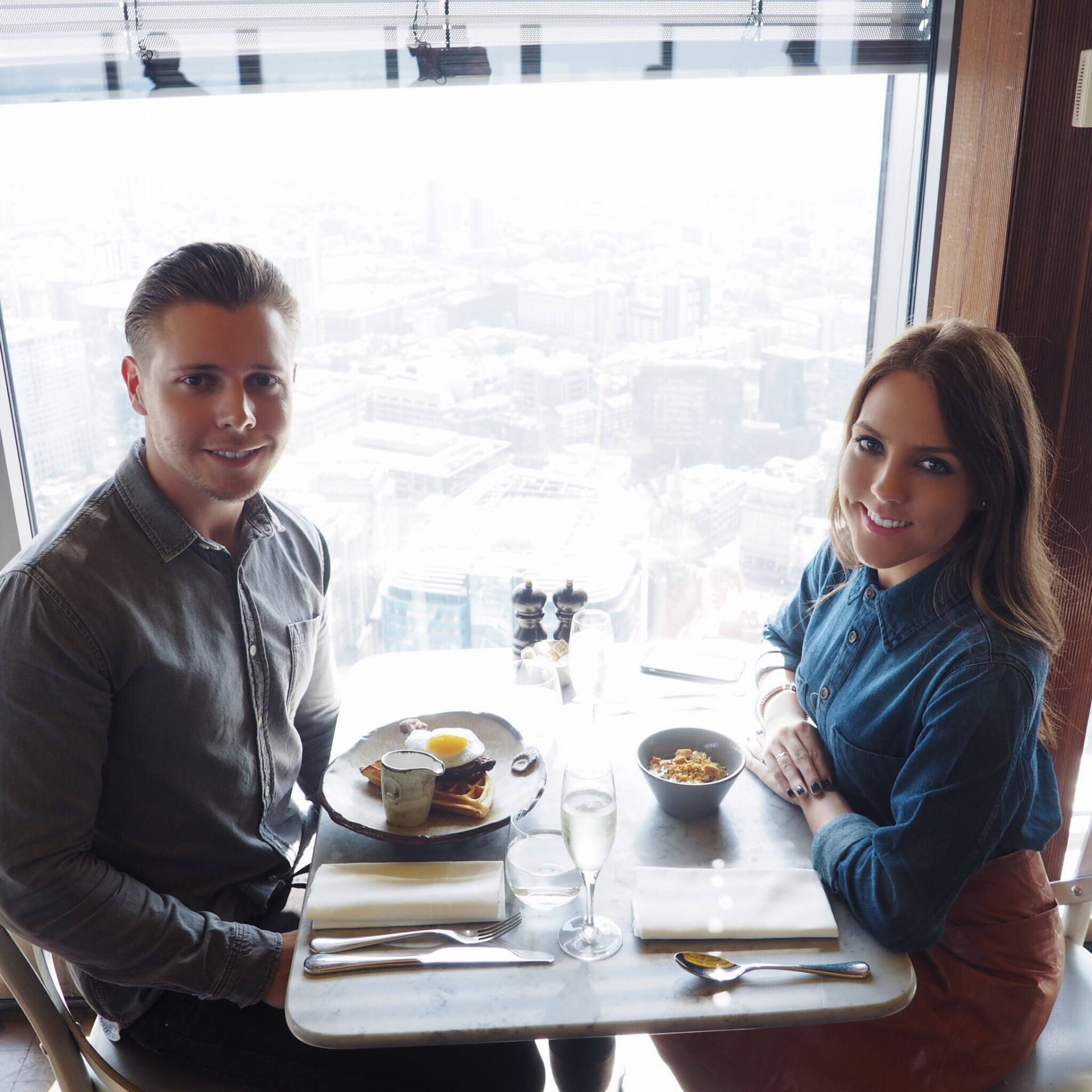 Window seat at Duck & Waffle