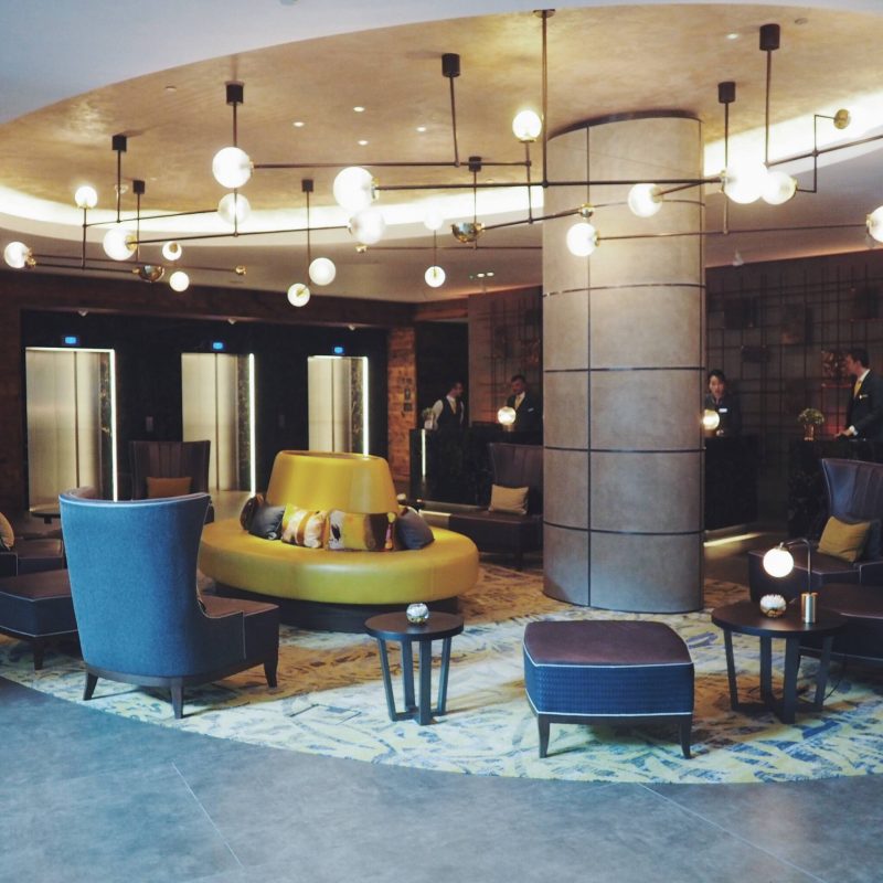 Reception area in Hilton London Bankside