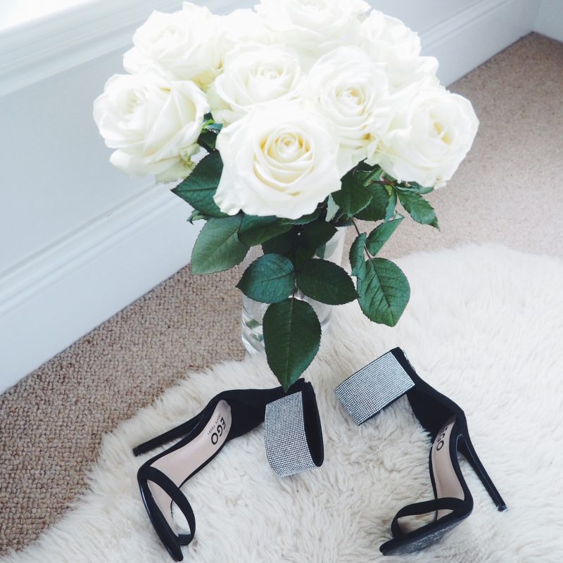 White roses and high heels