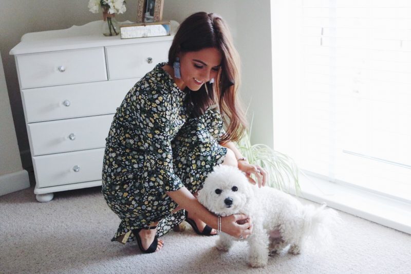 Oasis floral ditsy tea dress