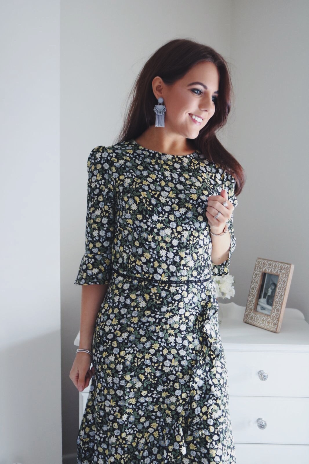 Oasis floral ditsy tea dress