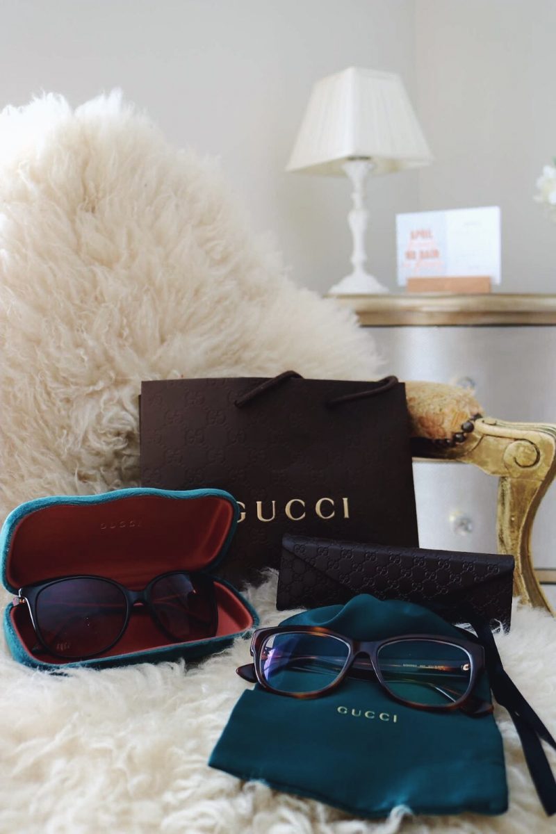 Gucci glasses and Gucci sunglasses